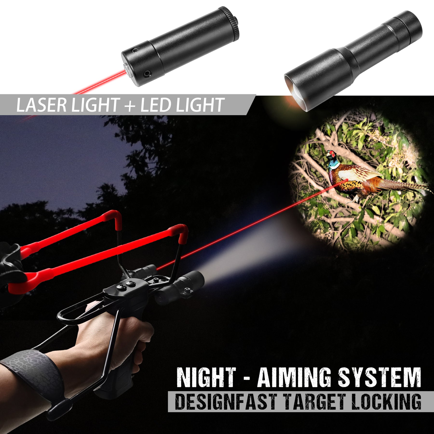 Slingshot with Laser & Led DC001