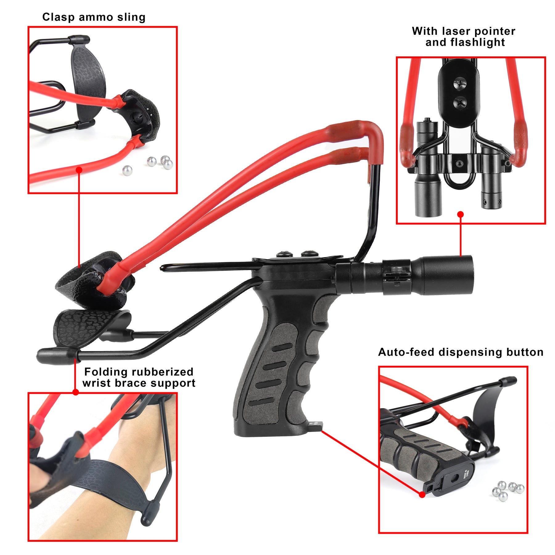 Slingshot with Laser & Led DC001