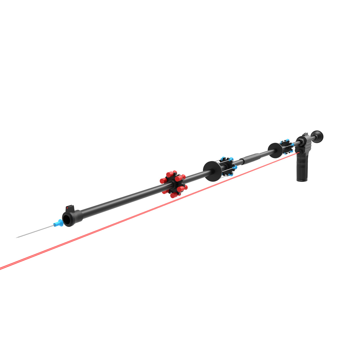 Blowgun With Various Darts & Laser Pistol Grip BL014